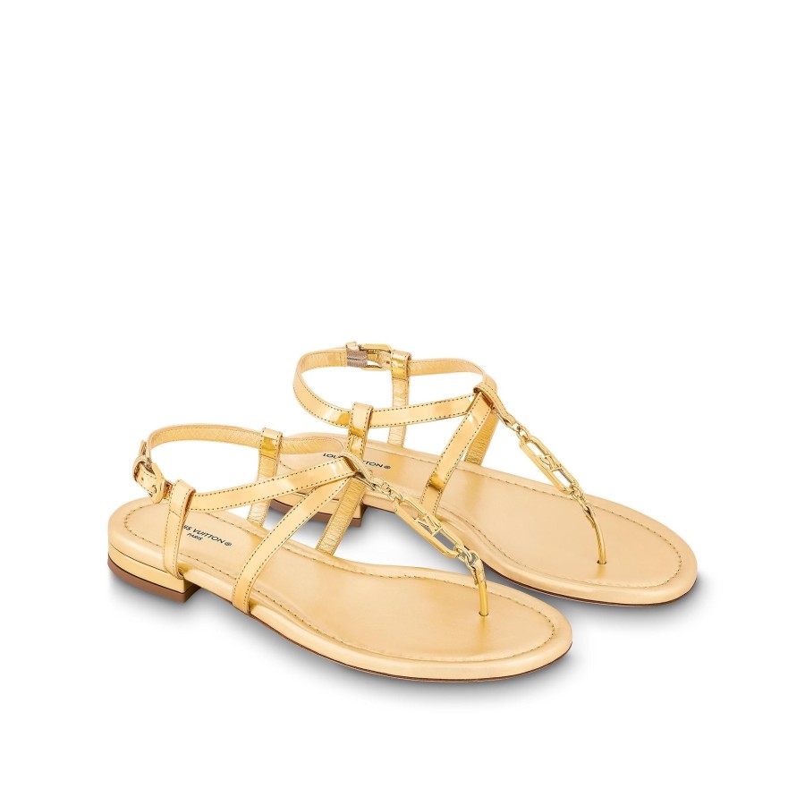 Women Louis Vuitton Sandals And Espadrilles | Dita Flat Sandal