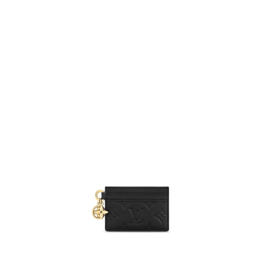 Women Louis Vuitton Card Holders And Key Holders | Lv Charms Card Holder Black