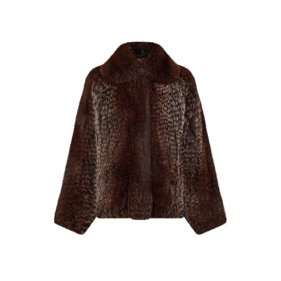 Women Louis Vuitton Coats And Jackets | Oversized Fox Fur Jacket