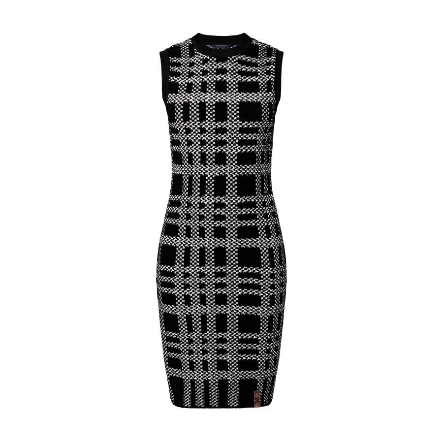 Women Louis Vuitton Knitwear | Graphic Knit Mini Dress