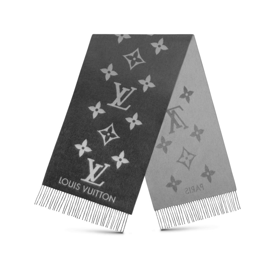 Women Louis Vuitton Scarves | Reykjavik Gradient Scarf Grey