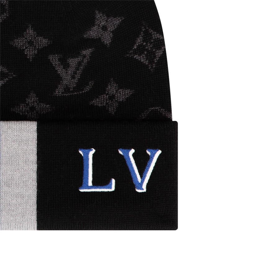 Men Louis Vuitton Hats And Gloves | Lv Varsity Beanie Black