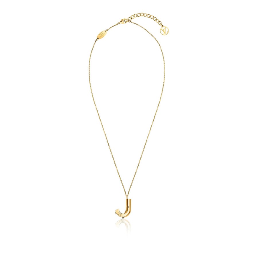 Women Louis Vuitton Necklaces And Pendants | Lv & Me Necklace, Letter J