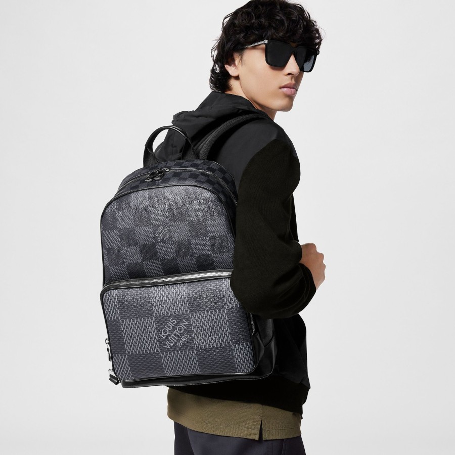 Men Louis Vuitton Damier Signature | Campus Backpack