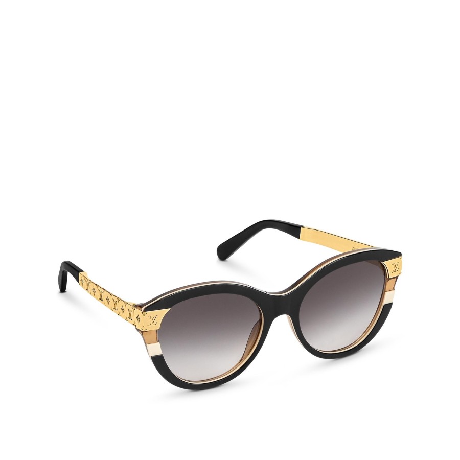 Women Louis Vuitton Sunglasses | Lv Petit Soupcon Cat Eye Sunglasses Black