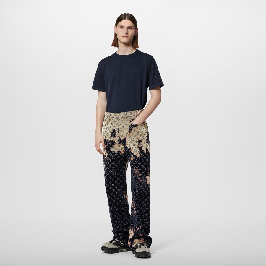 Men Louis Vuitton Pants | Monogram Denim Pants