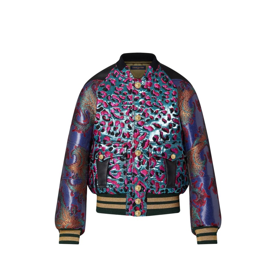 Women Louis Vuitton Coats And Jackets | Mixed Material Bomber Jacket