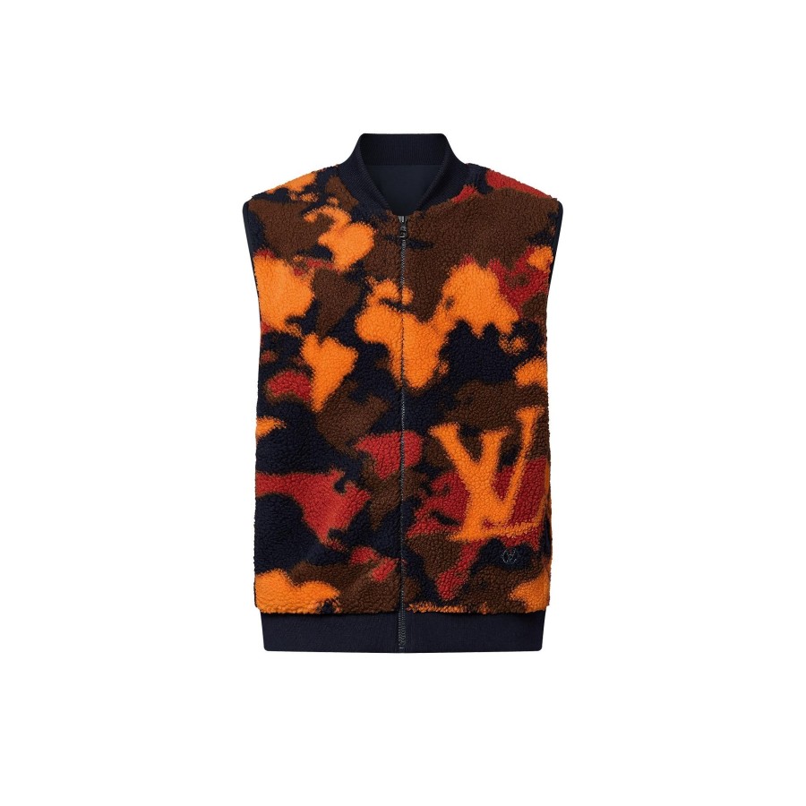 Men Louis Vuitton Coats And Outerwear | Reversible Fleece Gilet