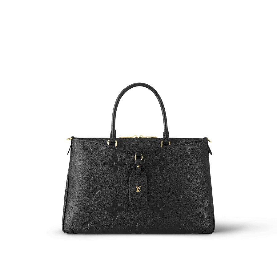 Women Louis Vuitton Leather Bags | Trianon Mm Black