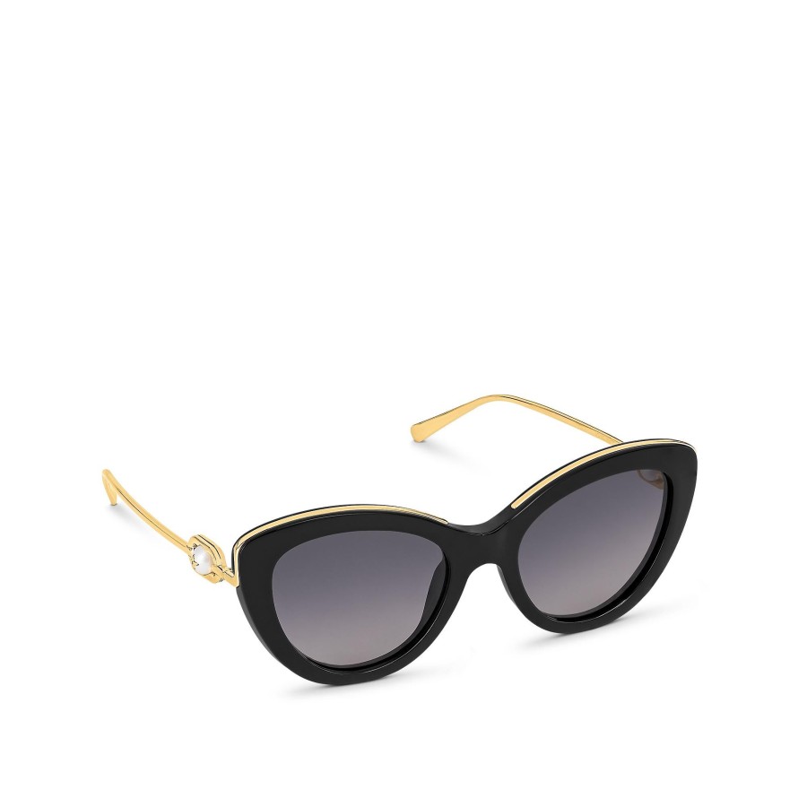 Women Louis Vuitton Sunglasses | Lv Monogram Pearl Cat Eye Sunglasses