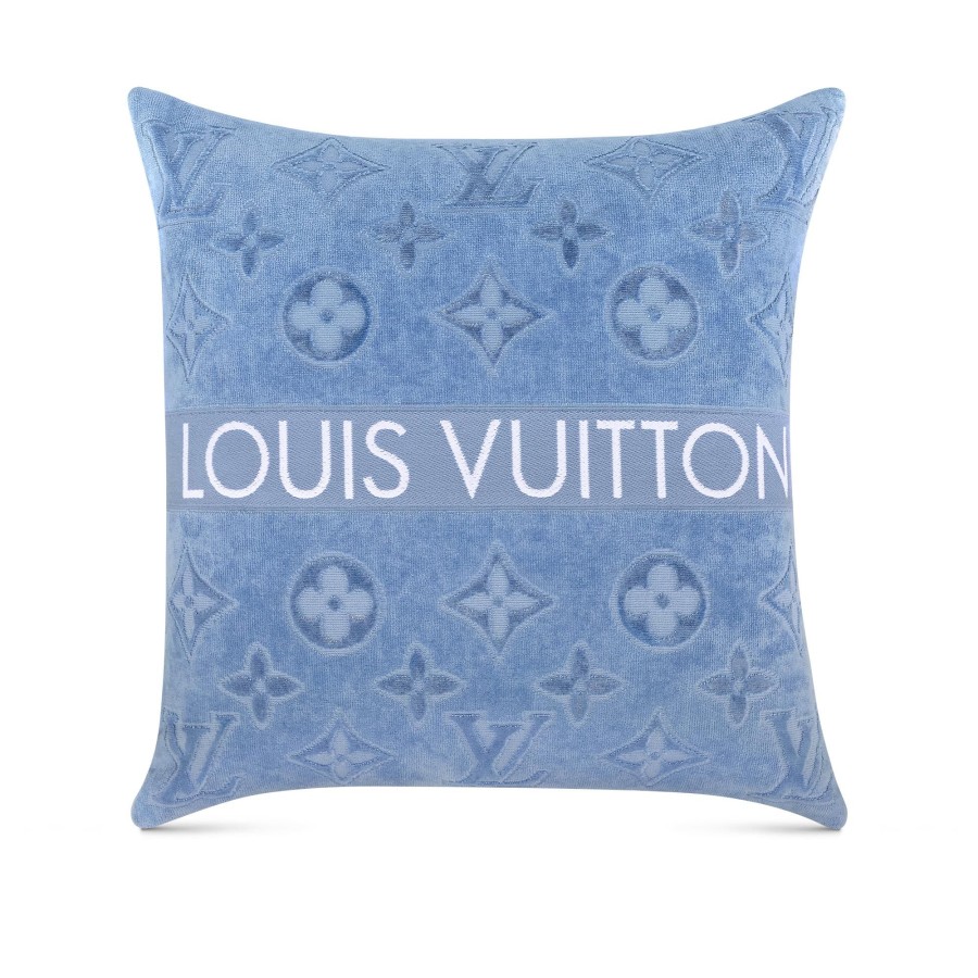 Men Louis Vuitton Home Textile | Lvacation Beach Cushion Grey Blue