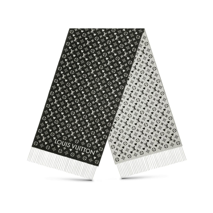 Women Louis Vuitton Scarves | Game On Scarf Black