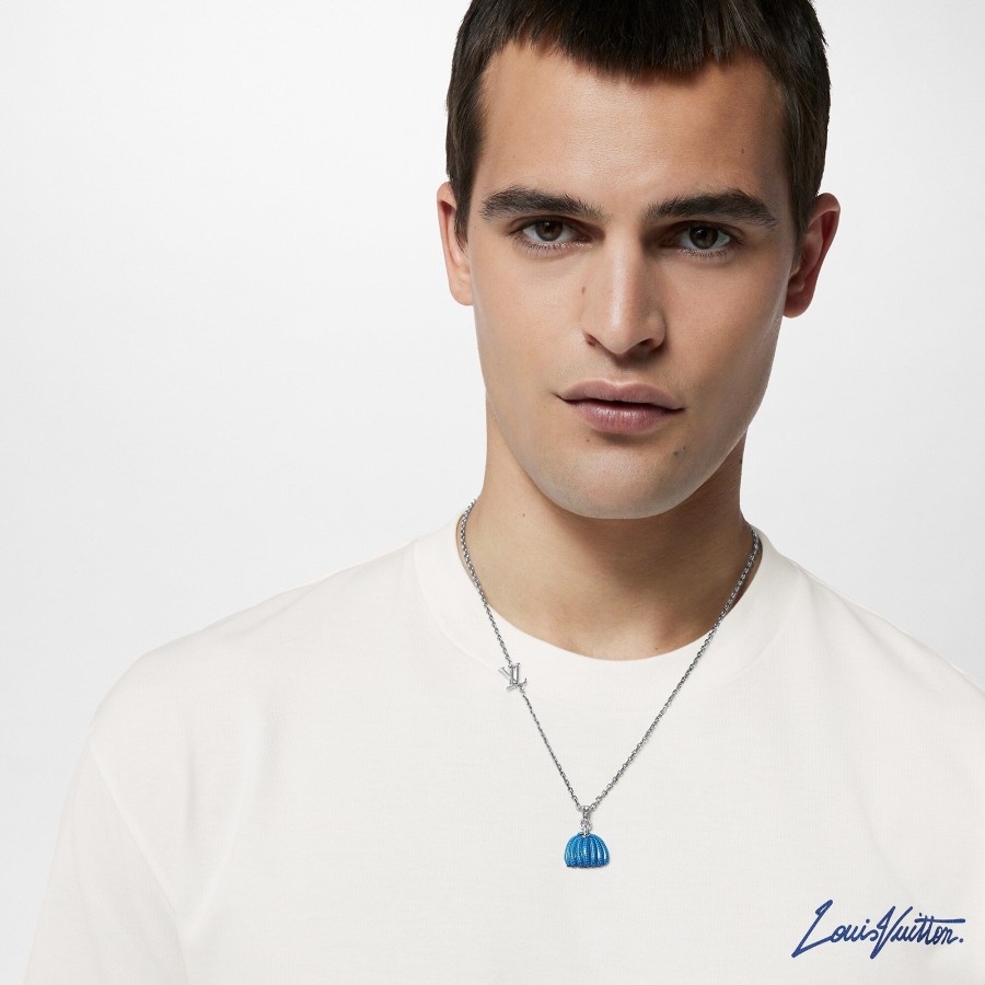 Men Louis Vuitton Necklaces And Pendants | Lv X Yk Pumpkin Pendant