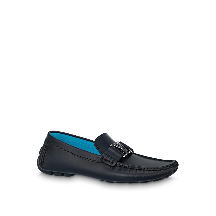 Men Louis Vuitton Loafers And Moccasins | Monte Carlo Moccasin Marine