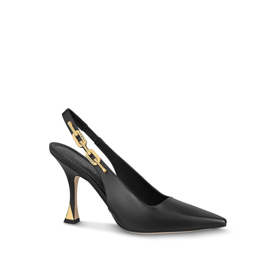 Women Louis Vuitton Pumps | Sparkle Slingback Pump Black