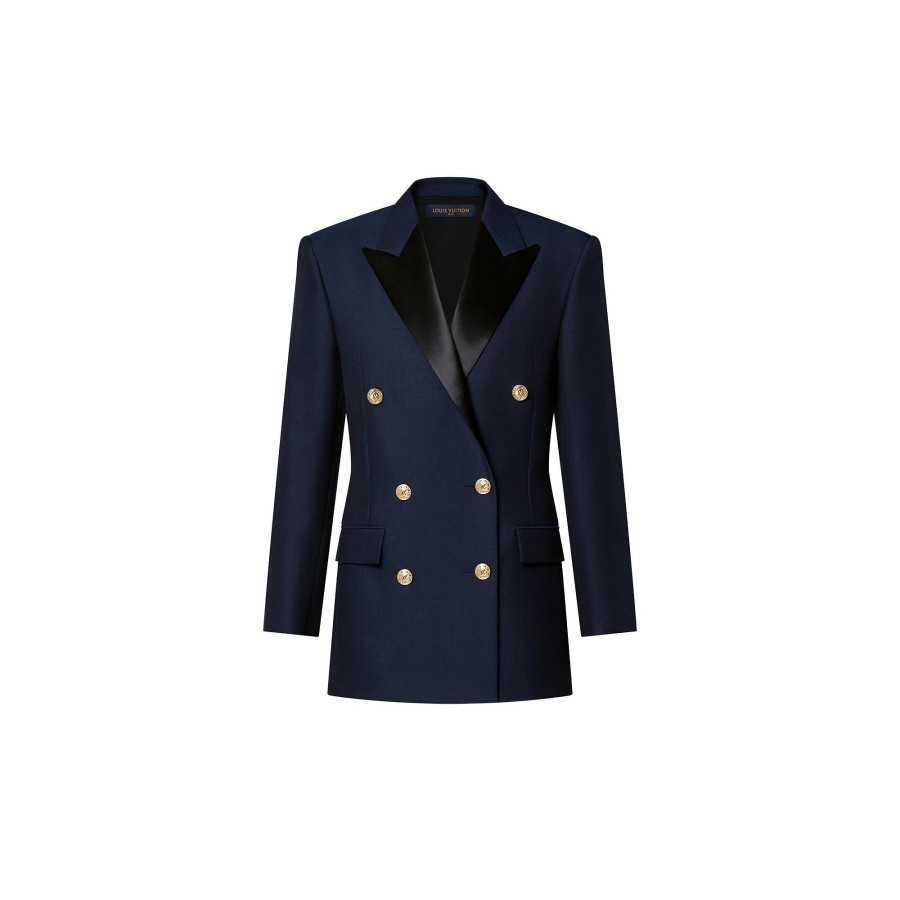 Women Louis Vuitton Coats And Jackets | Double-Breasted Mohair Blazer