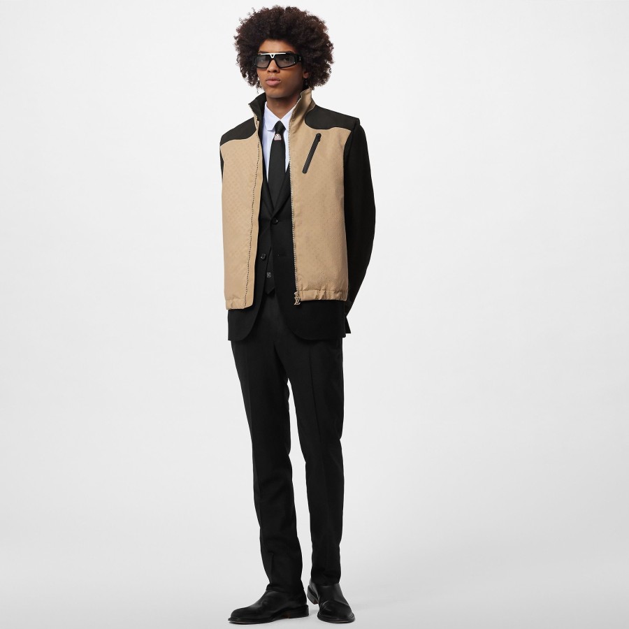 Men Louis Vuitton Coats And Outerwear | Mini Monogram Technical Gilet