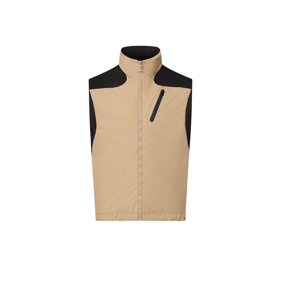 Men Louis Vuitton Coats And Outerwear | Mini Monogram Technical Gilet