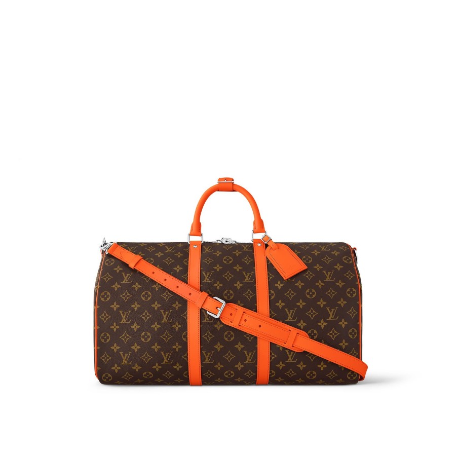 Women Louis Vuitton Travel Bags | Keepall Bandouliere 50 Orange