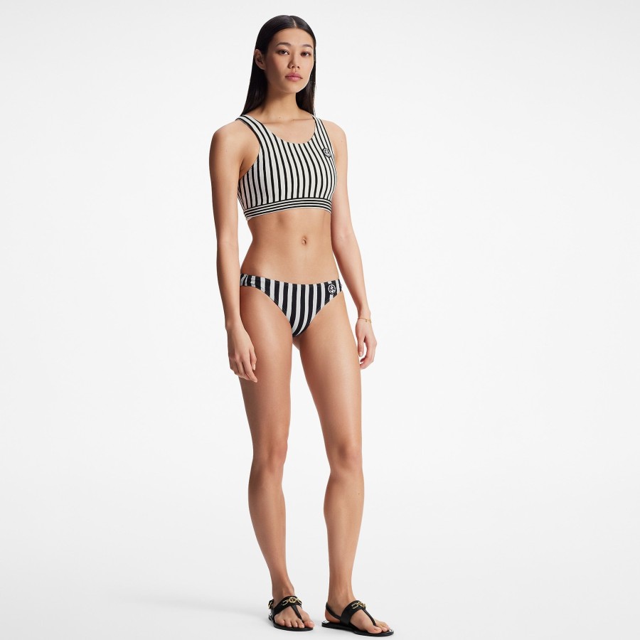 Women Louis Vuitton Swimwear | Mixed Stripes Sporty Bikini Top