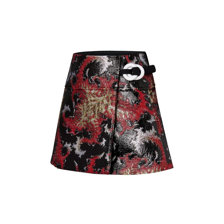 Women Louis Vuitton Skirts And Shorts | Lurex Jacquard Mini Wrap Skirt