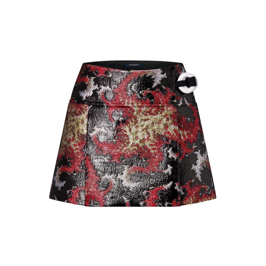 Women Louis Vuitton Skirts And Shorts | Lurex Jacquard Mini Wrap Skirt