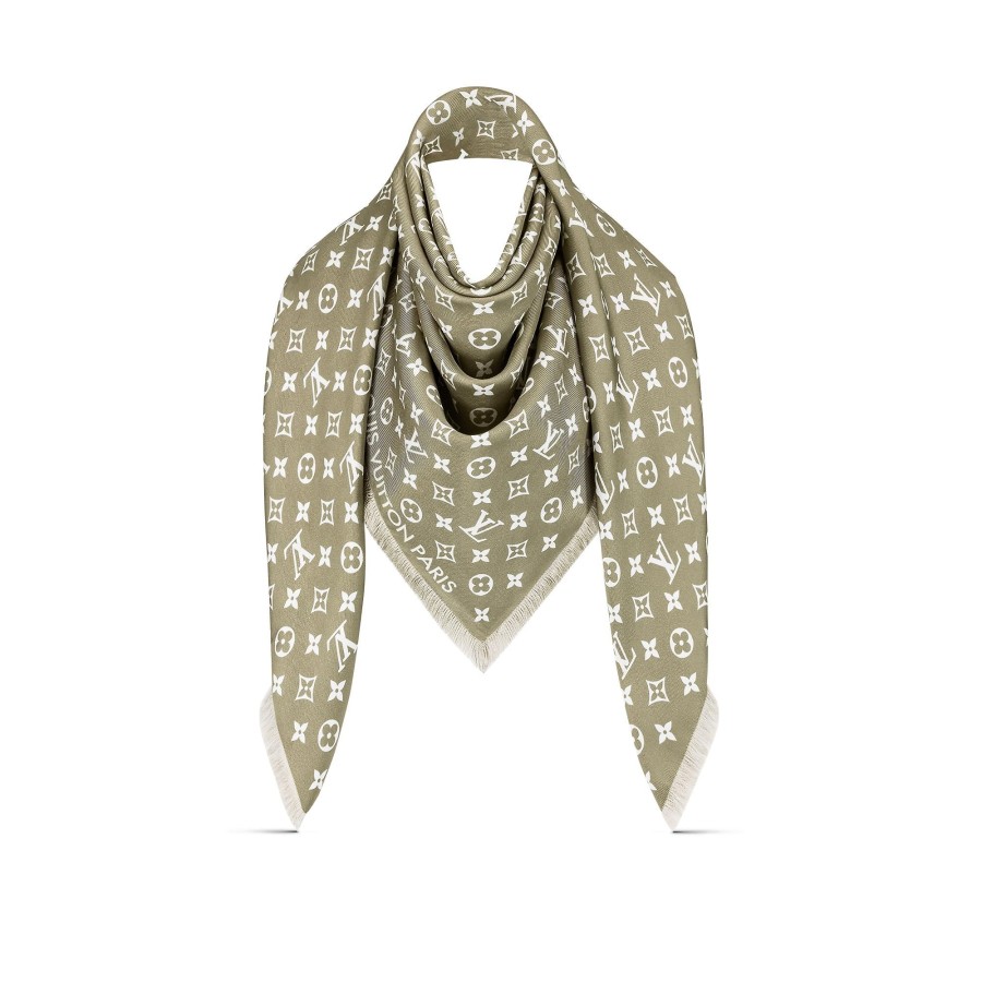 Women Louis Vuitton Shawls And Stoles | Lv Now Silk Shawl