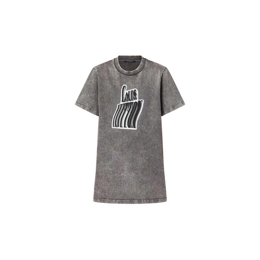 Women Louis Vuitton Dresses | Graphic Lv Signature T-Shirt Dress