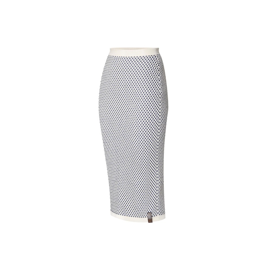 Women Louis Vuitton Skirts And Shorts | Mini Checkerboard Knit Skirt White