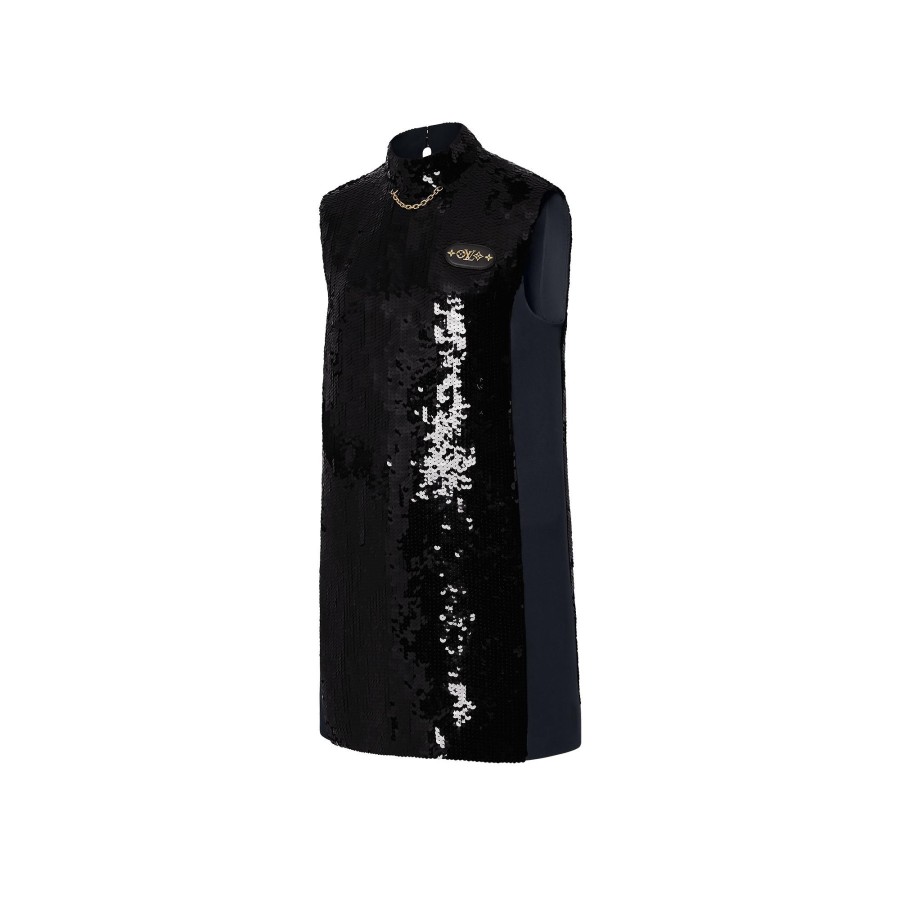 Women Louis Vuitton Dresses | Lv Night Sleeveless Sequin Dress