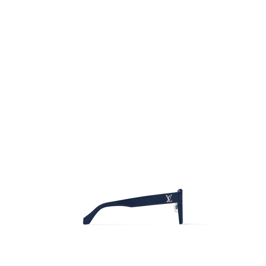 Men Louis Vuitton Sunglasses | Lv Confidence Square Sunglasses Navy Blue