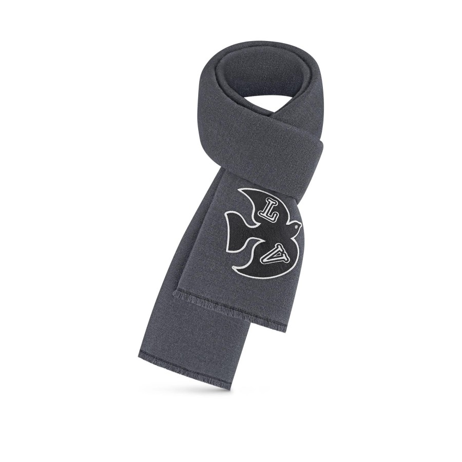 Men Louis Vuitton Scarves | Lv Harmony Scarf Anthracite