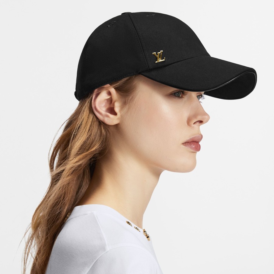 Women Louis Vuitton Hats And Gloves | Lv Iconic Cap Black