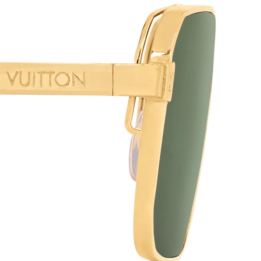 Men Louis Vuitton Sunglasses | Lv Rise Metal Square Sunglasses