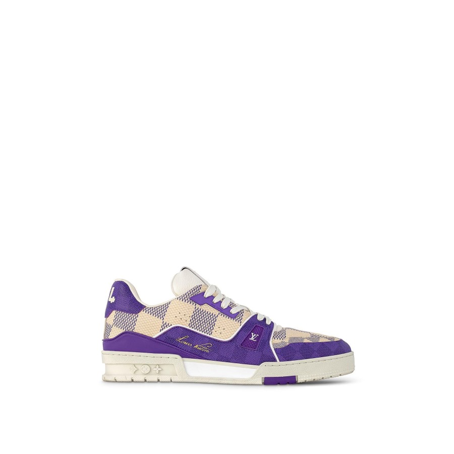 Men Louis Vuitton Sneakers | Lv Trainer Sneaker Violet