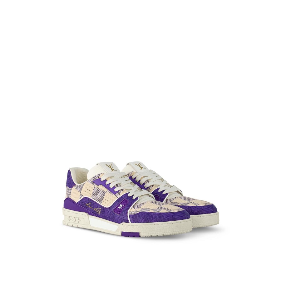 Men Louis Vuitton Sneakers | Lv Trainer Sneaker Violet