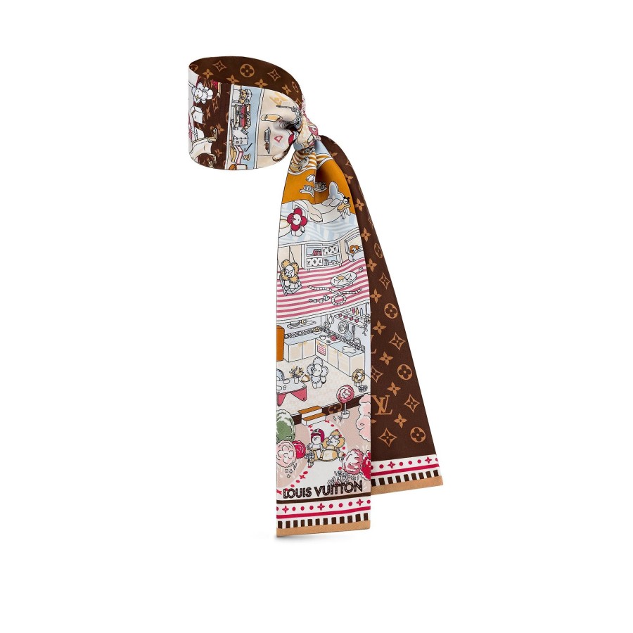 Women Louis Vuitton Silk Squares And Bandeaus | Vivienne World Bandeau