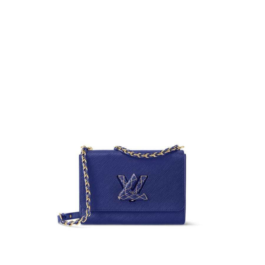 Women Louis Vuitton Chain Bags And Clutches | Twist Mm Smalt Blue