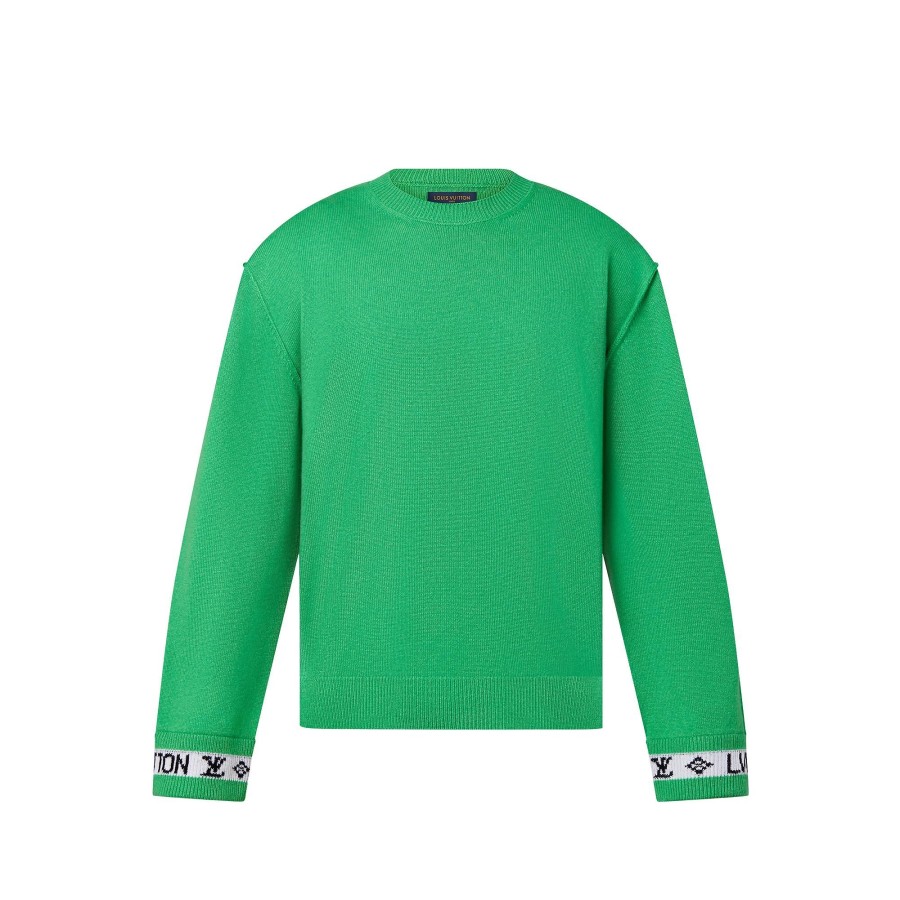 Men Louis Vuitton Knitwear And Sweatshirts | Lv Cuffs Cashmere Crewneck