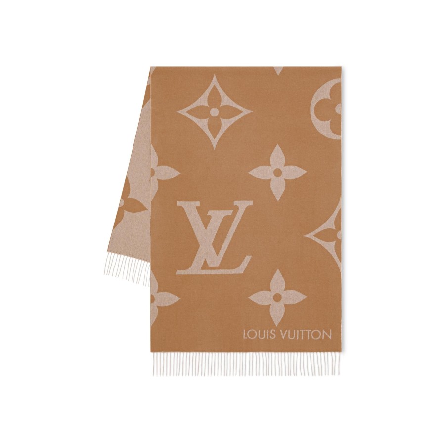 Men Louis Vuitton Scarves | Mng Giant Scarf Hazelnut