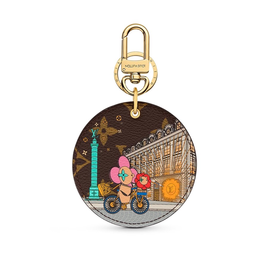 Women Louis Vuitton Key Holders And Bag Charms | Illustre Xmas Paris Bag Charm And Key Holder