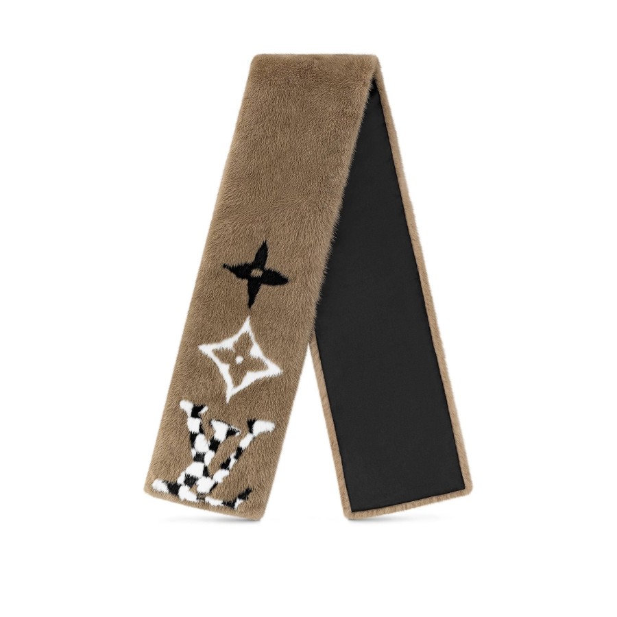 Women Louis Vuitton Scarves | Playgram Fur Scarf