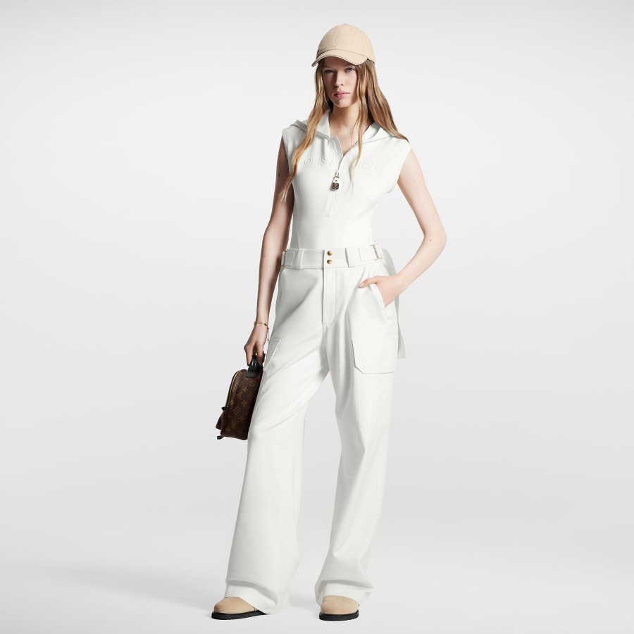 Women Louis Vuitton Pants | Technical Jersey Cargo Pants Egg Shell