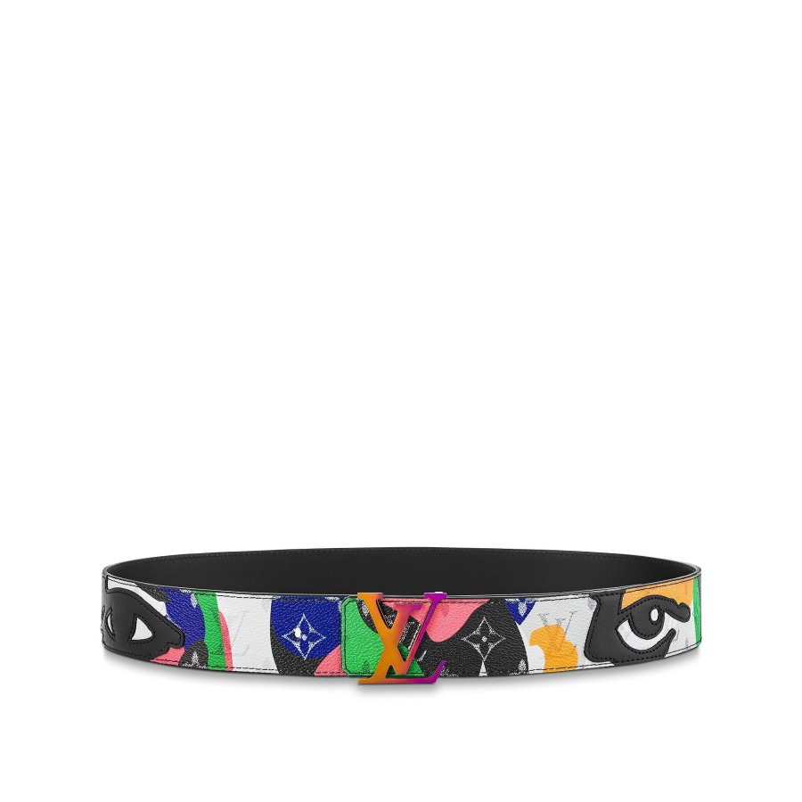 Men Louis Vuitton Belts | Lv Initials 40Mm Reversible Belt Multicolore