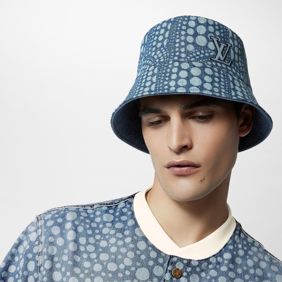 Men Louis Vuitton Hats And Gloves | Lv X Yk Pumpkin Bucket Hat