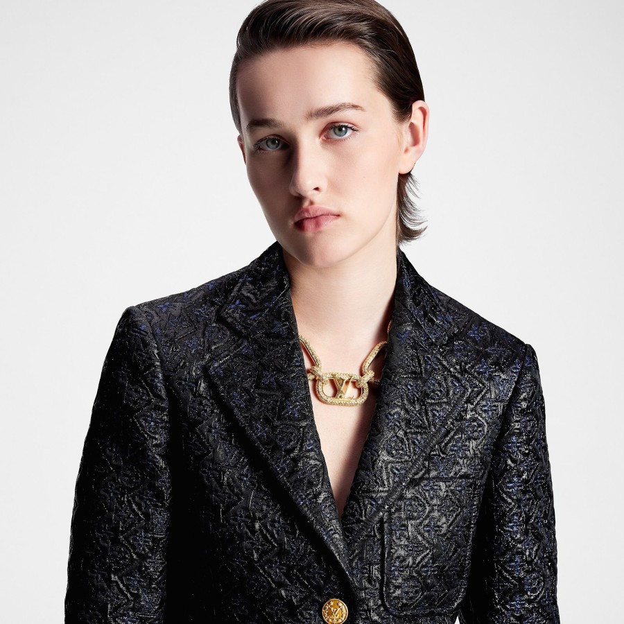 Women Louis Vuitton Coats And Jackets | Lurex Monogram Preppy Blazer