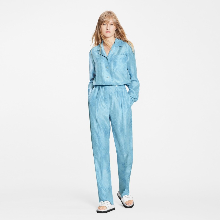 Women Louis Vuitton Pants | Monogram Cloud Pajama Jumpsuit