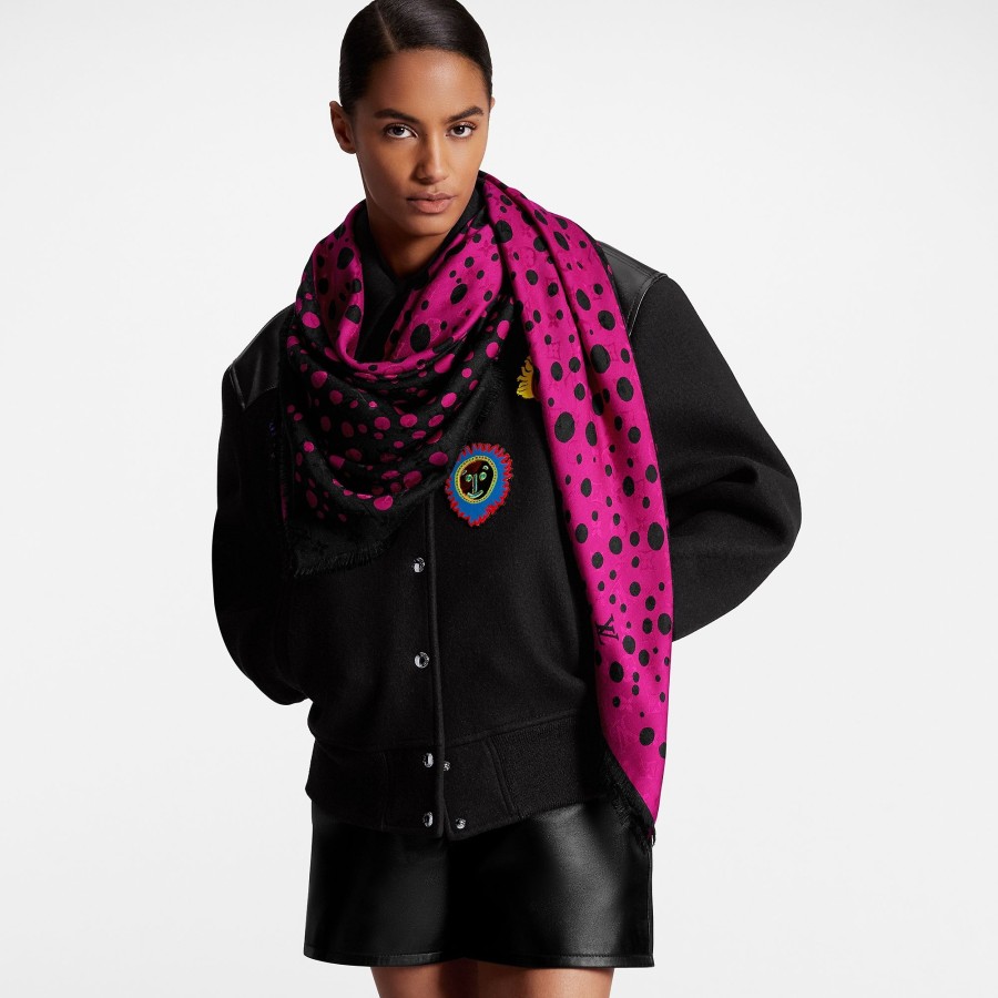 Women Louis Vuitton Shawls And Stoles | Lv X Yk Infinity Dots Shawl