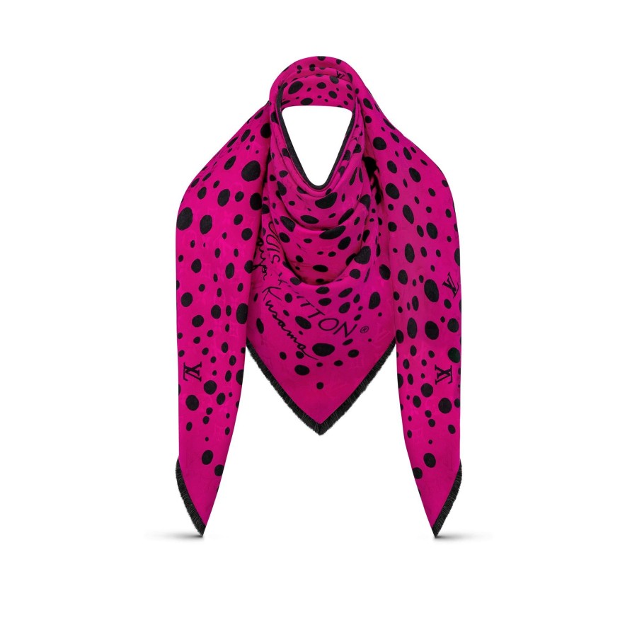 Women Louis Vuitton Shawls And Stoles | Lv X Yk Infinity Dots Shawl