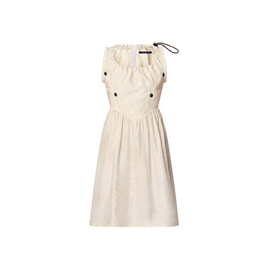 Women Louis Vuitton Dresses | Drawstring Scuba Dress